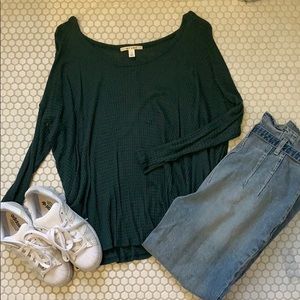 Green long sleeve shirt